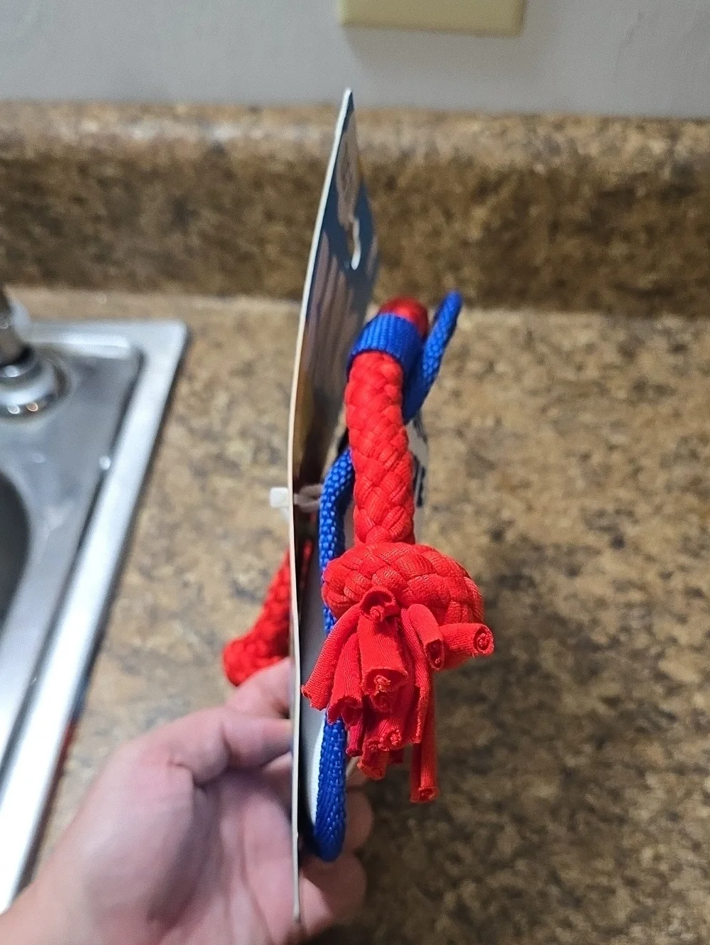 Bark Suns Out Tongues Out Apron Tug Toy in Blue and Red NWT S-M 0-50 Pounds